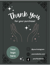 Load image into Gallery viewer, Business Thank You card template