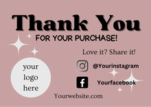 Load image into Gallery viewer, “You are magic” Thank you card template