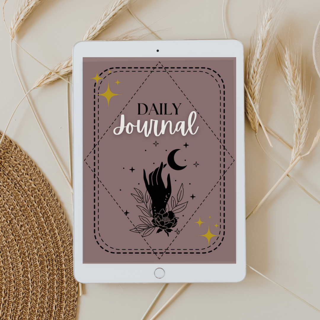 Daily journal with affirmations – Midnight Cottage Co