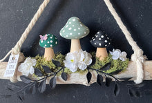 Load image into Gallery viewer, Raven mushroom hanging
