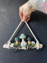 Load image into Gallery viewer, Raven mushroom hanging