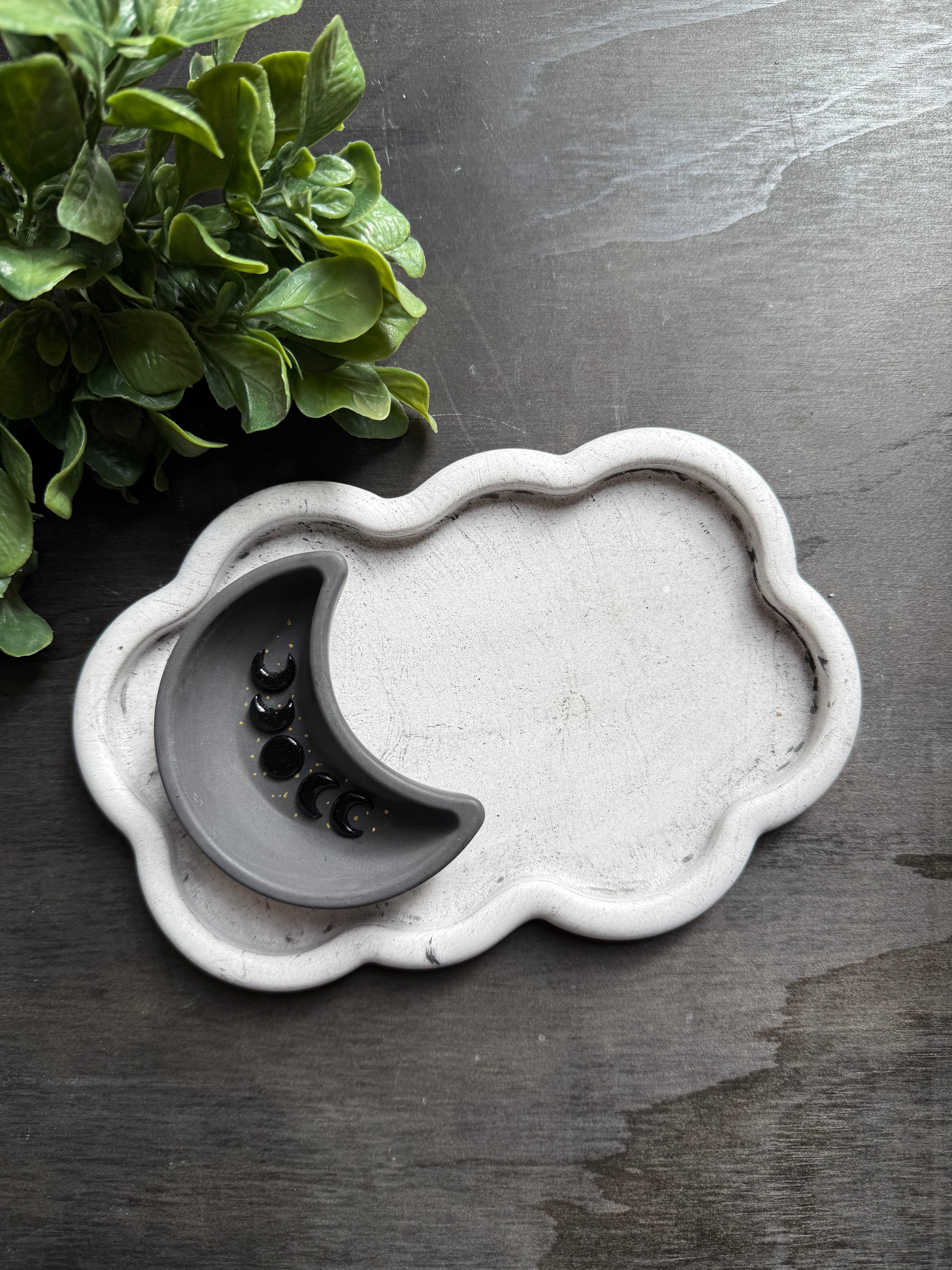 Cloud & Moon Tray Set