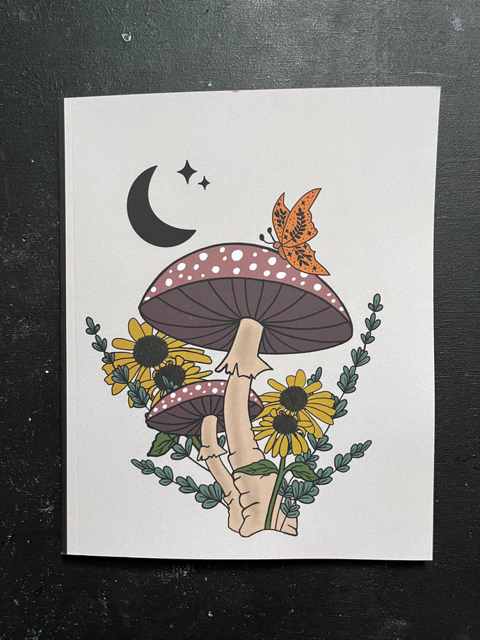 Mushroom and moon journal