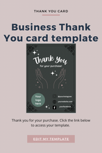 Load image into Gallery viewer, Business Thank You card template
