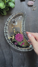 Load and play video in Gallery viewer, Smokey Quartz moon trinket tray
