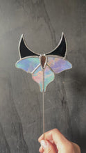 Load and play video in Gallery viewer, Holographic moth plant stake

