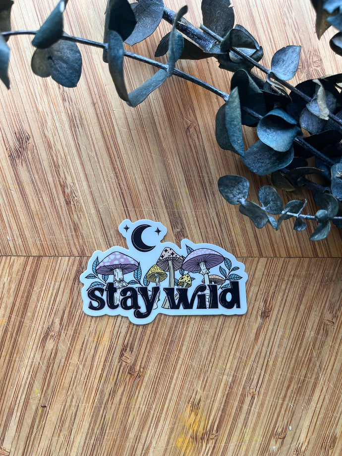 Stay wild sticker