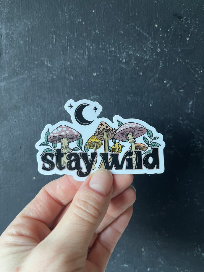 Stay wild sticker
